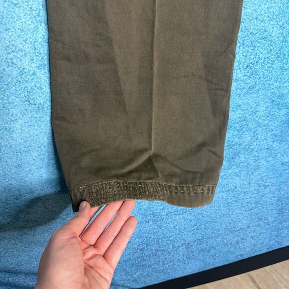 J Brand Men’s Straight Leg Pants Size 36x34 Olive Green Khaki Cotton - Picture 10 of 16